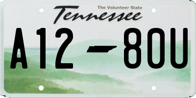 TN license plate A1280U