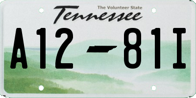 TN license plate A1281I