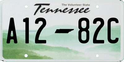 TN license plate A1282C