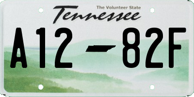 TN license plate A1282F