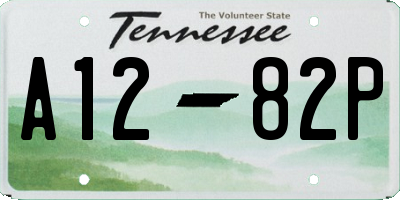 TN license plate A1282P