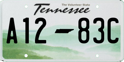 TN license plate A1283C