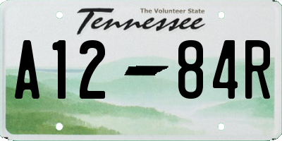 TN license plate A1284R
