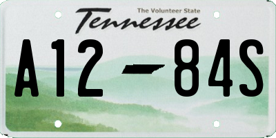 TN license plate A1284S