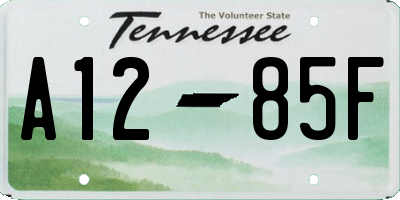 TN license plate A1285F
