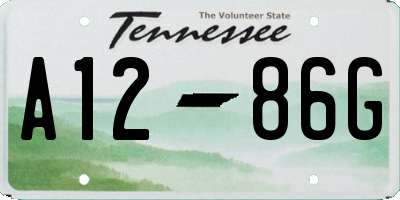 TN license plate A1286G