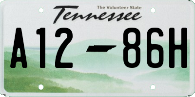 TN license plate A1286H