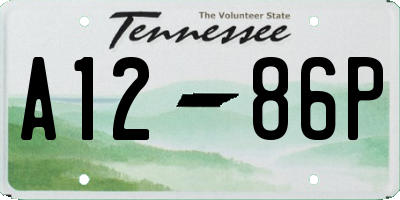 TN license plate A1286P