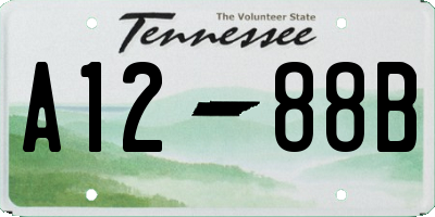 TN license plate A1288B