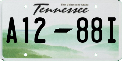 TN license plate A1288I