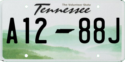 TN license plate A1288J