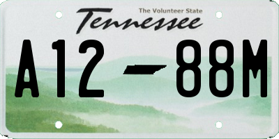 TN license plate A1288M