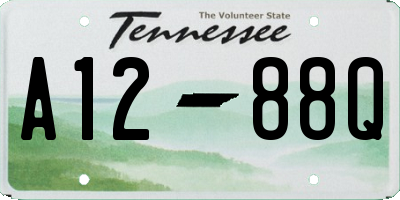 TN license plate A1288Q