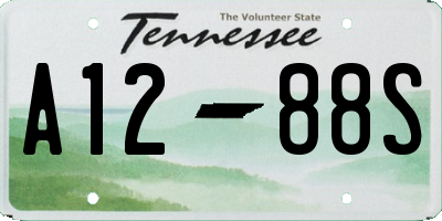 TN license plate A1288S