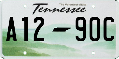 TN license plate A1290C