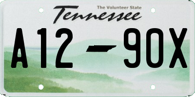 TN license plate A1290X