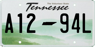 TN license plate A1294L