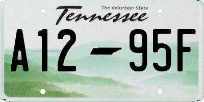 TN license plate A1295F