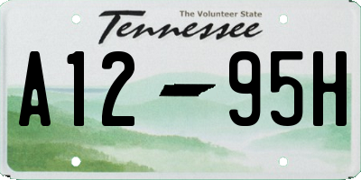 TN license plate A1295H