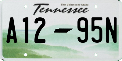 TN license plate A1295N