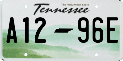 TN license plate A1296E