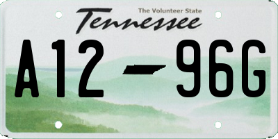 TN license plate A1296G