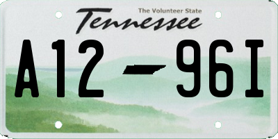 TN license plate A1296I