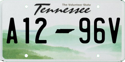 TN license plate A1296V