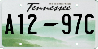 TN license plate A1297C