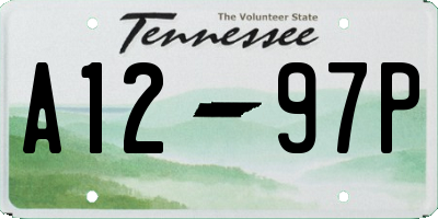 TN license plate A1297P