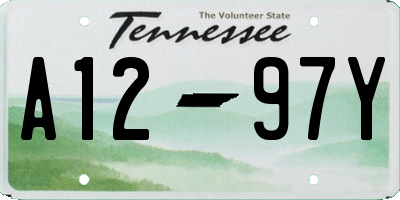 TN license plate A1297Y