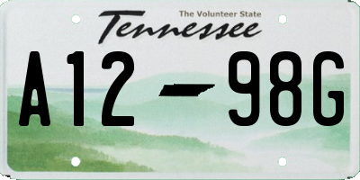 TN license plate A1298G