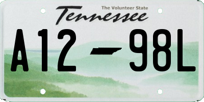 TN license plate A1298L