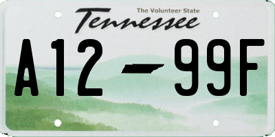 TN license plate A1299F