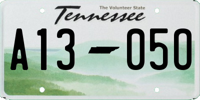 TN license plate A1305O