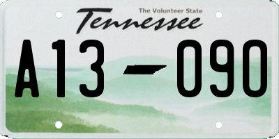TN license plate A1309O