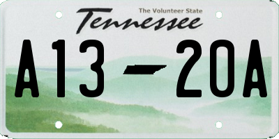 TN license plate A1320A