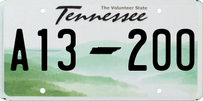 TN license plate A1320O