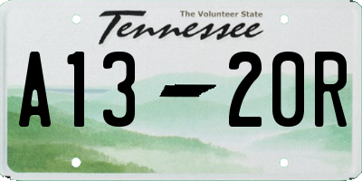 TN license plate A1320R