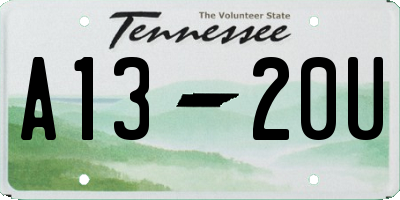 TN license plate A1320U