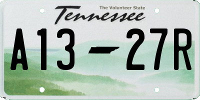TN license plate A1327R