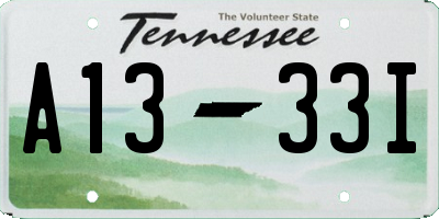 TN license plate A1333I