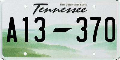 TN license plate A1337O