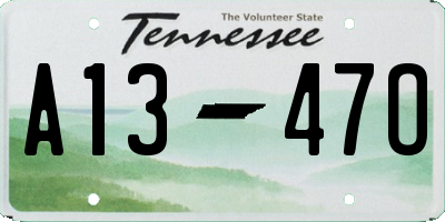 TN license plate A1347O