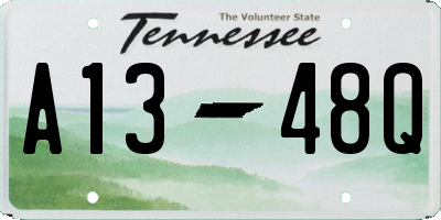 TN license plate A1348Q