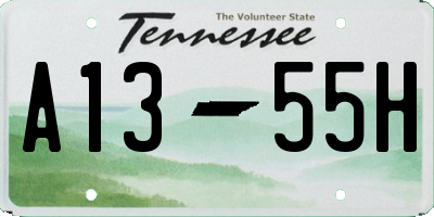 TN license plate A1355H