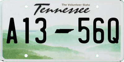 TN license plate A1356Q