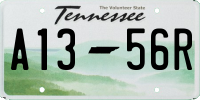 TN license plate A1356R