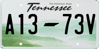 TN license plate A1373V