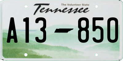 TN license plate A1385O